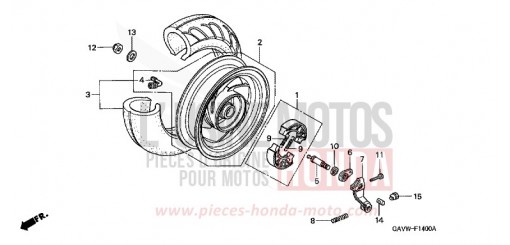 ROUE ARRIERE SJ50X de 1999